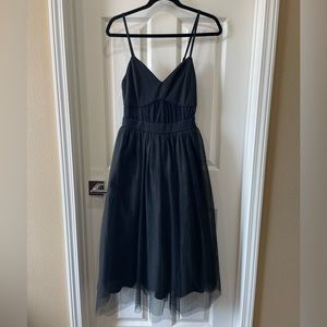 NWT Dance & Marvel Black mesh midi dress